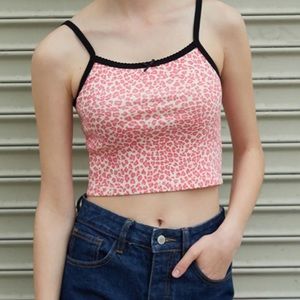 Cheetah print tank top 🤍